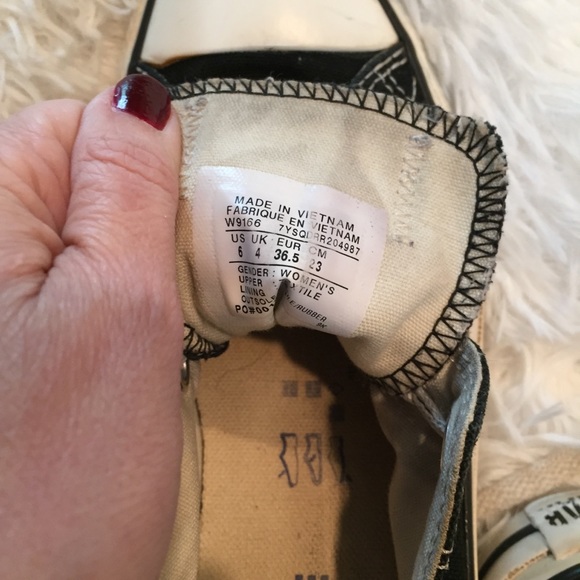 🌵BOGO🌵Converse All Stars black & white sneakers - Picture 7 of 7